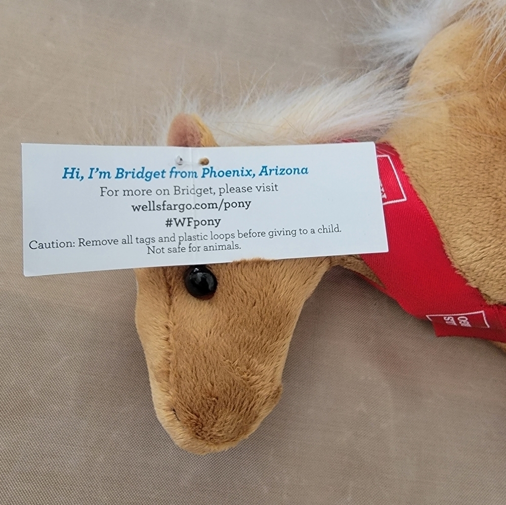 Wells Fargo Pony Bridget - 7” Mini Plush 2017 NWT - Picture 3 of 4